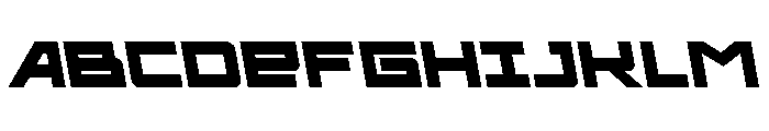 Ace of Swords Semi-Leftalic Font UPPERCASE