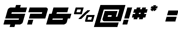 Ace of Swords Spaced Italic Font OTHER CHARS
