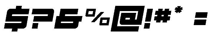 Ace of Swords Spaced Semi-Ital Font OTHER CHARS
