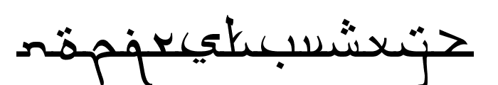 Aceh Darusalam Font LOWERCASE