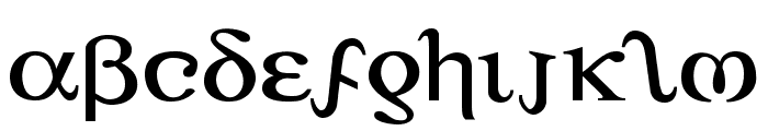Achilles Expanded Font LOWERCASE