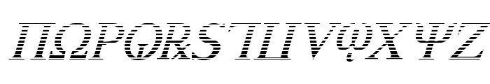 Achilles Gradient Italic Font UPPERCASE