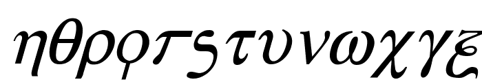 Achilles Italic Font LOWERCASE
