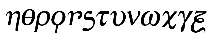 Achilles Semi-Italic Font LOWERCASE