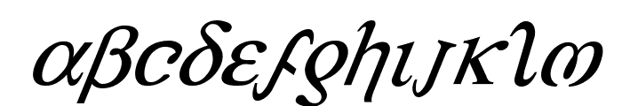 Achilles Super-Italic Font LOWERCASE