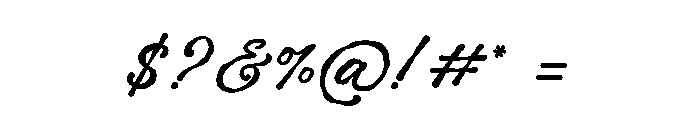 Achilleus Script Font OTHER CHARS