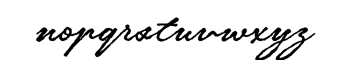 Achilleus Script Font LOWERCASE