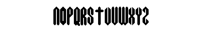 Acid Crush Inside Font UPPERCASE