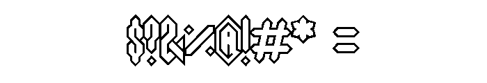 Acid Crush Regular Font OTHER CHARS