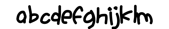 Ackident Font LOWERCASE