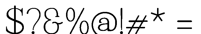Actalou Font OTHER CHARS