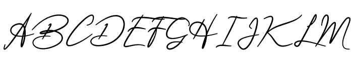Acterum Signature Personal Font UPPERCASE