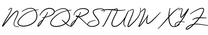 Acterum Signature Personal Font UPPERCASE