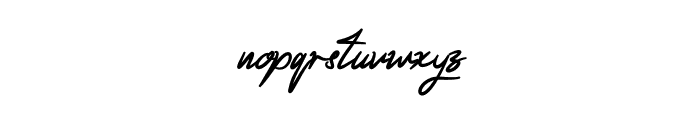 Acterum Signature Personal Font LOWERCASE