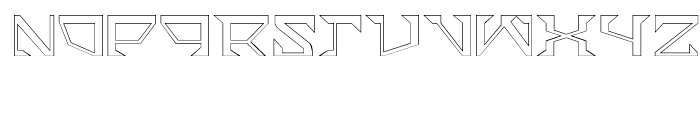 ACT Stern Outline Font UPPERCASE