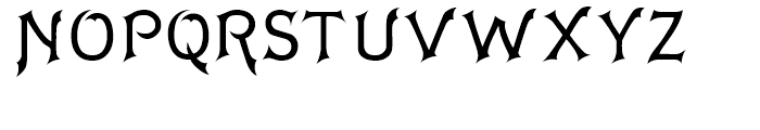 Acantha Regular Font UPPERCASE
