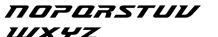 Accelerator Font LOWERCASE