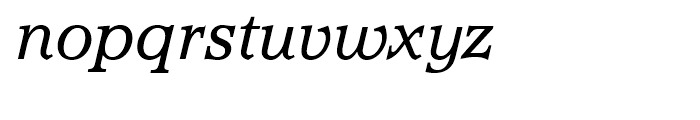 Accolade Light Italic Font LOWERCASE