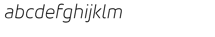 Accord Alternate ExtraLight Italic Font LOWERCASE
