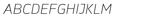 Accord Alternate Thin Italic Font UPPERCASE