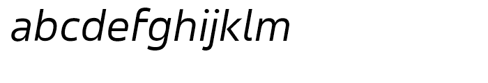 Accord Italic Font LOWERCASE