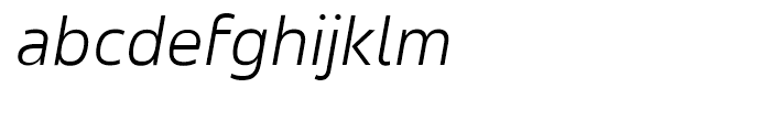 Accord Light Italic Font LOWERCASE