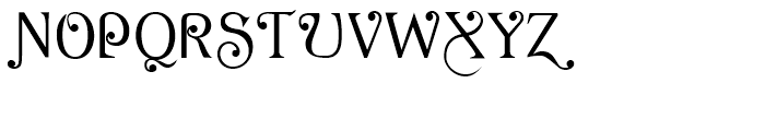 Acorn Swash Alternate Regular Font UPPERCASE