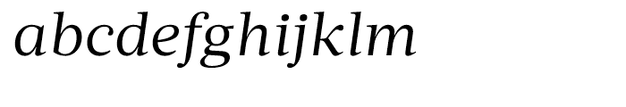 Acta Book Italic Font LOWERCASE