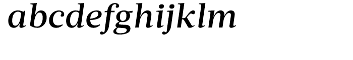 Acta Medium Italic Font LOWERCASE
