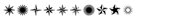 Acta Symbols Stars Font OTHER CHARS