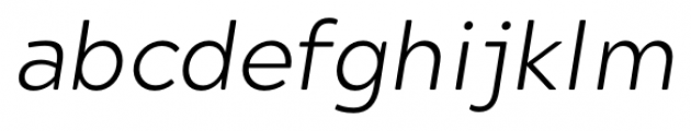 Acherus Grotesque Light Italic Font LOWERCASE