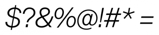 Acronym Light Italic Font OTHER CHARS