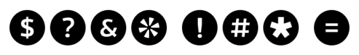 Acta Symbols Circles Font OTHER CHARS