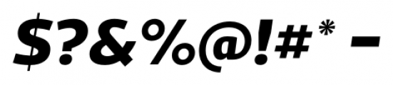 Acto ExtraBold Italic Font OTHER CHARS