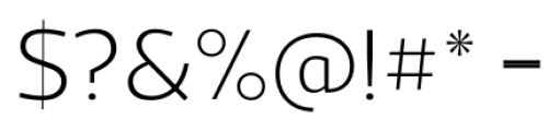 Acto UltraLight Font OTHER CHARS