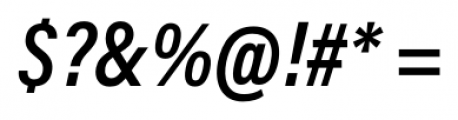 Acumin Pro Condensed Semi Bold Italic Font OTHER CHARS