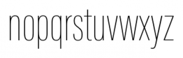 Acumin Pro Extra Condensed Thin Font LOWERCASE