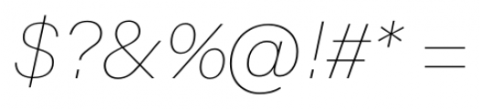 Acumin Pro Wide Thin Italic Font OTHER CHARS