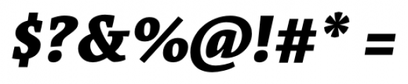 Acuta Black Italic Font OTHER CHARS