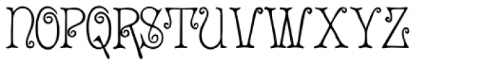 Acadian Font UPPERCASE