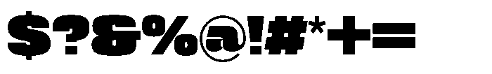 Acai PRO Ultra Expanded Font OTHER CHARS