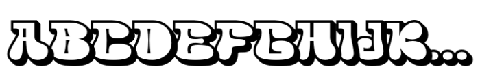 Acaphy Extrude Right Font UPPERCASE
