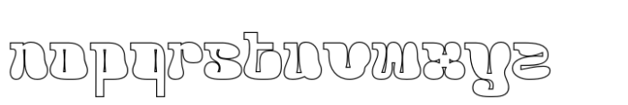 Acaphy Outline Font LOWERCASE