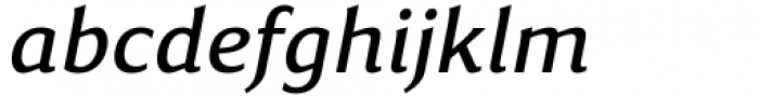 Accia Flare Medium Italic Font LOWERCASE