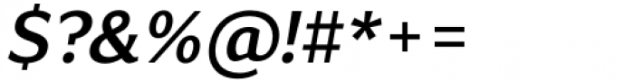 Accia Flare Semi Bold Italic Font OTHER CHARS