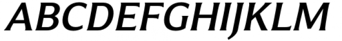 Accia Flare Semi Bold Italic Font UPPERCASE