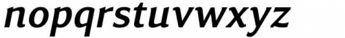 Accia Flare Semi Bold Italic Font LOWERCASE