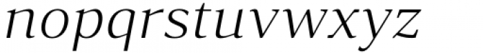 Accia Forte Light Italic Font LOWERCASE