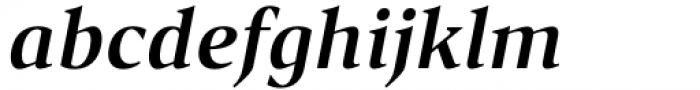 Accia Forte Semi Bold Italic Font LOWERCASE