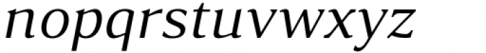 Accia Moderato Italic Font LOWERCASE